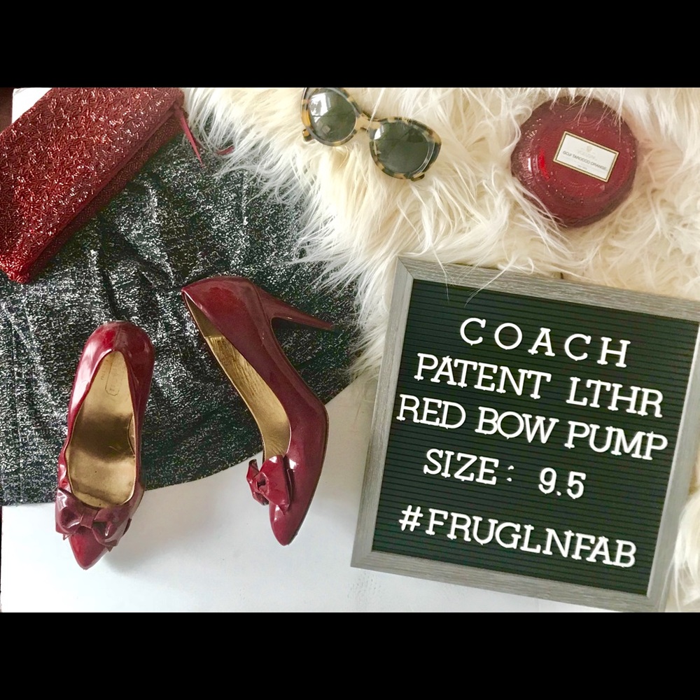 Coach Patent Leather Heels